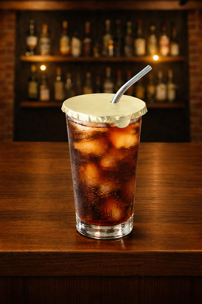 covering drinks to avoid drink spiking
